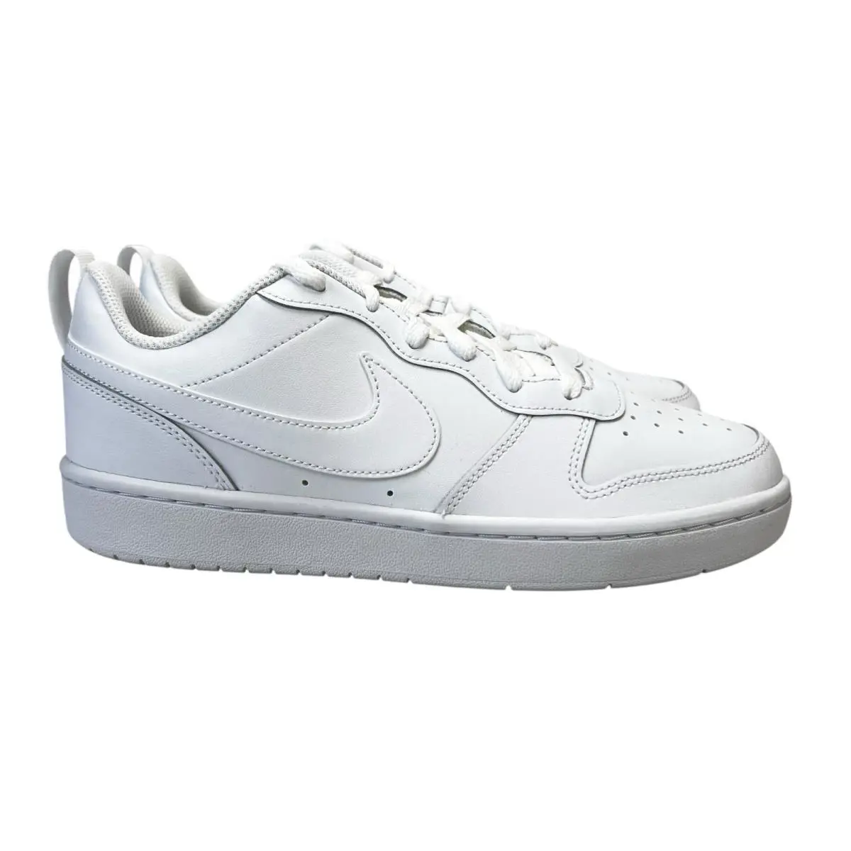 Nike Court Borough Low 2 Triple White Shoes BQ5448-100 Youth Size 7 Y GS
