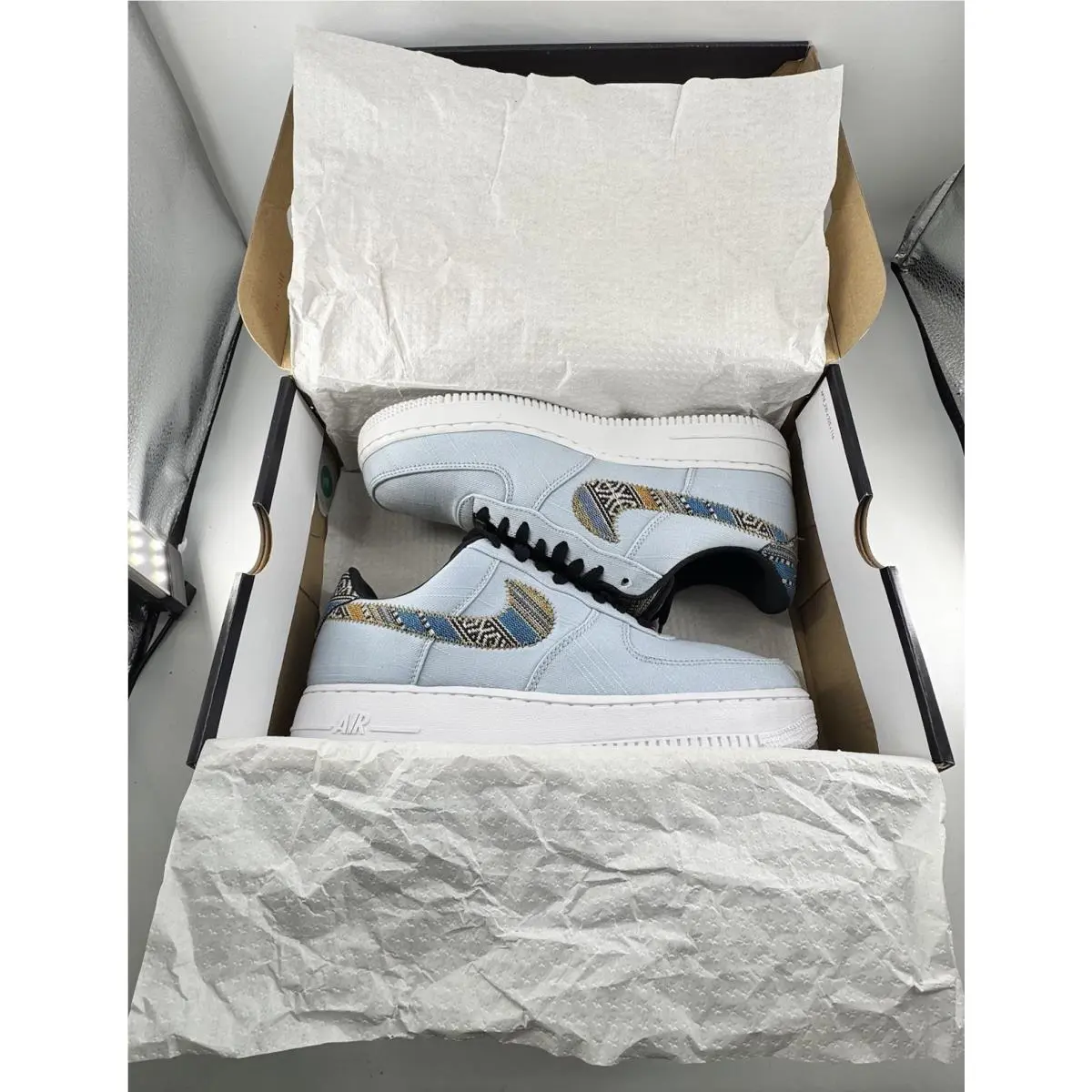 Nike shoes - Nike Air Force 1 `07 LV8 - 718152-407 - Light Armory Blue 8