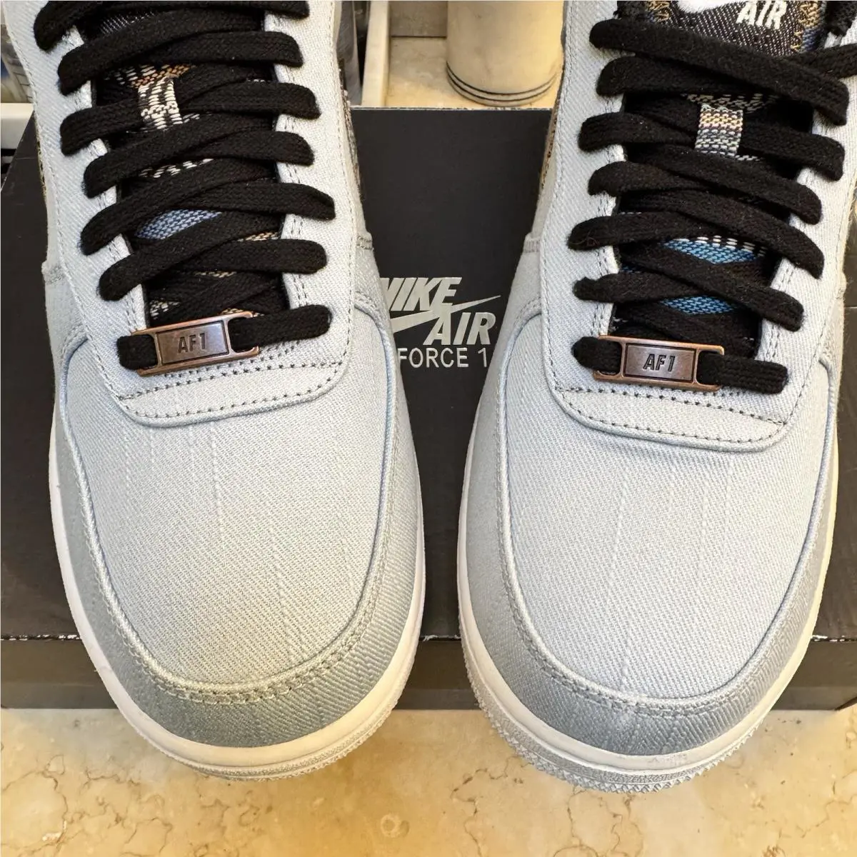 Nike shoes - Nike Air Force 1 `07 LV8 - 718152-407 - Light Armory Blue 6