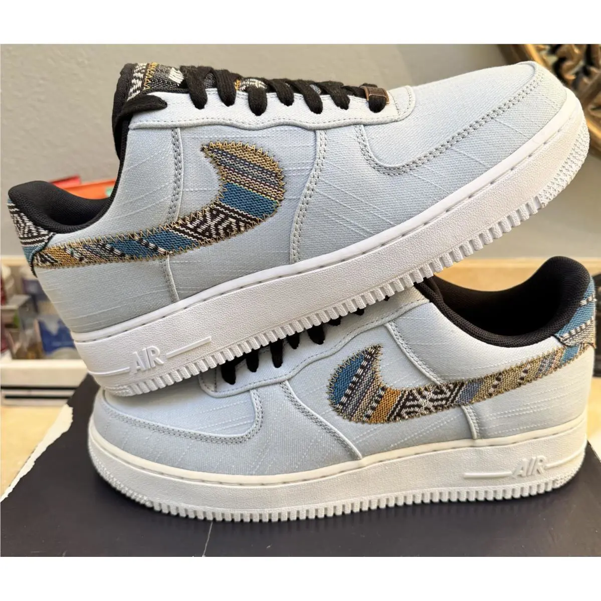Nike shoes - Nike Air Force 1 `07 LV8 - 718152-407 - Light Armory Blue 7