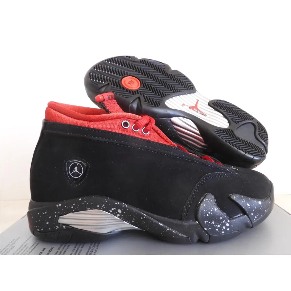 Nike Air Jordan 14 Retro Low Lipstick Black-gym Red Womens Sz 6.5 DH4121-006