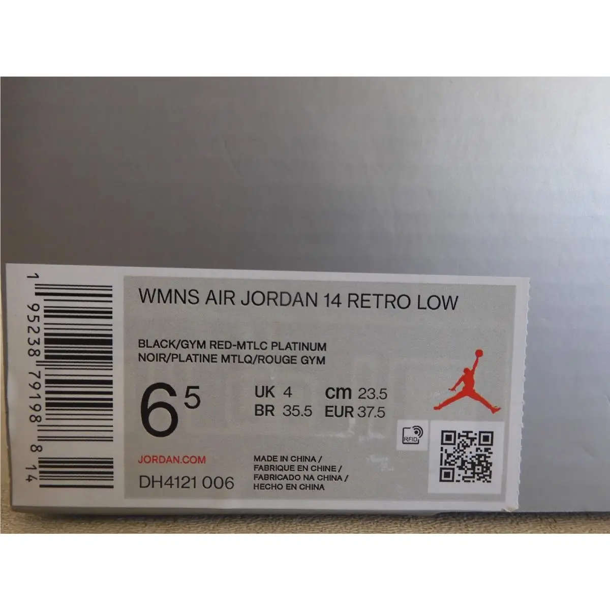 Nike shoes - Air Jordan 14 - Air - DH4121-006 - Black (UPC: 195238791988) 7