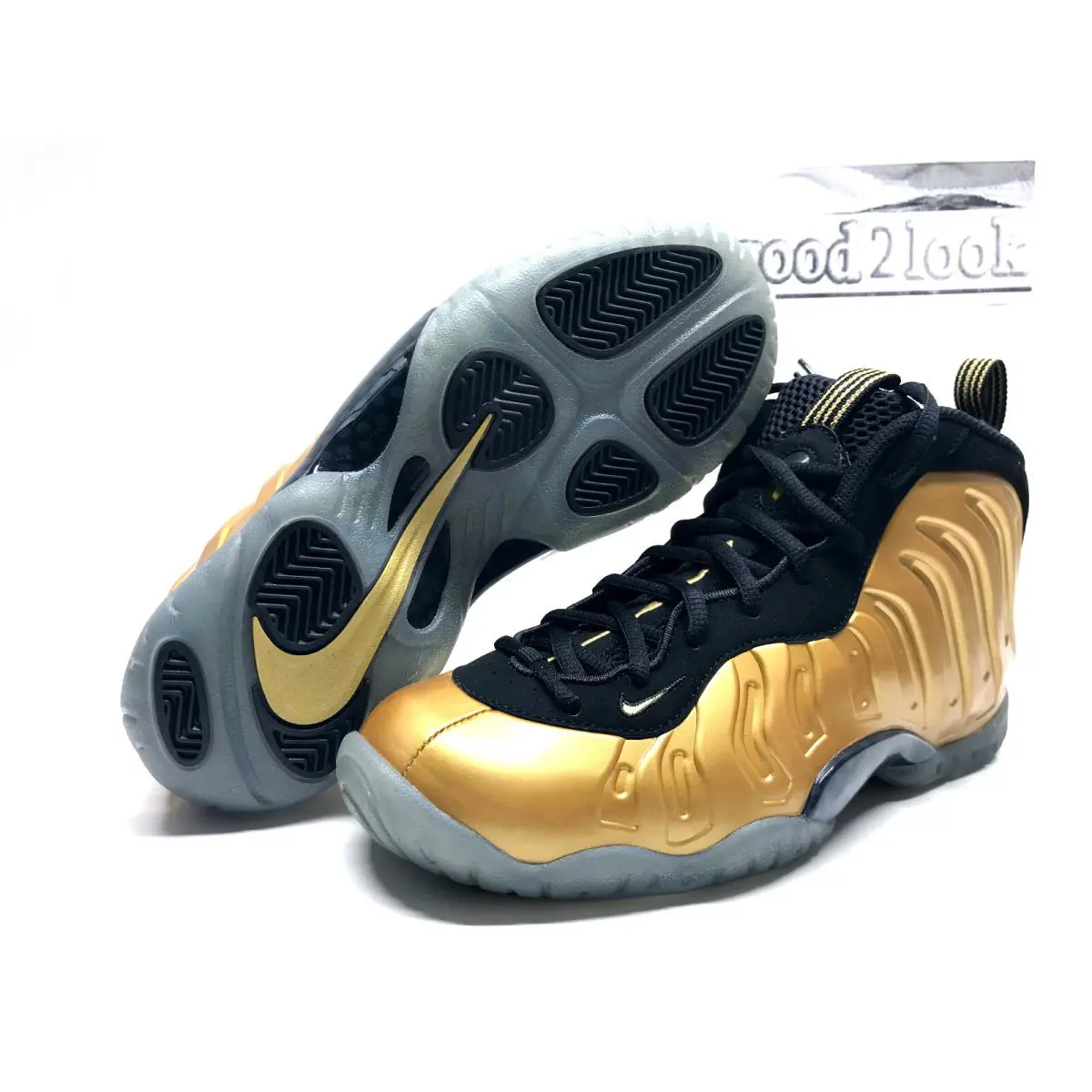 Nike shoes - Nike Little Posite - Little Posite - Gold (UPC: 886548034987) 0
