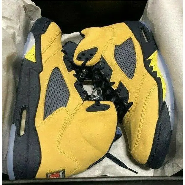 Nike shoes - Air Jordan 5 - Air - CQ9541-704 - Yellow (UPC: 0193153086530) 0