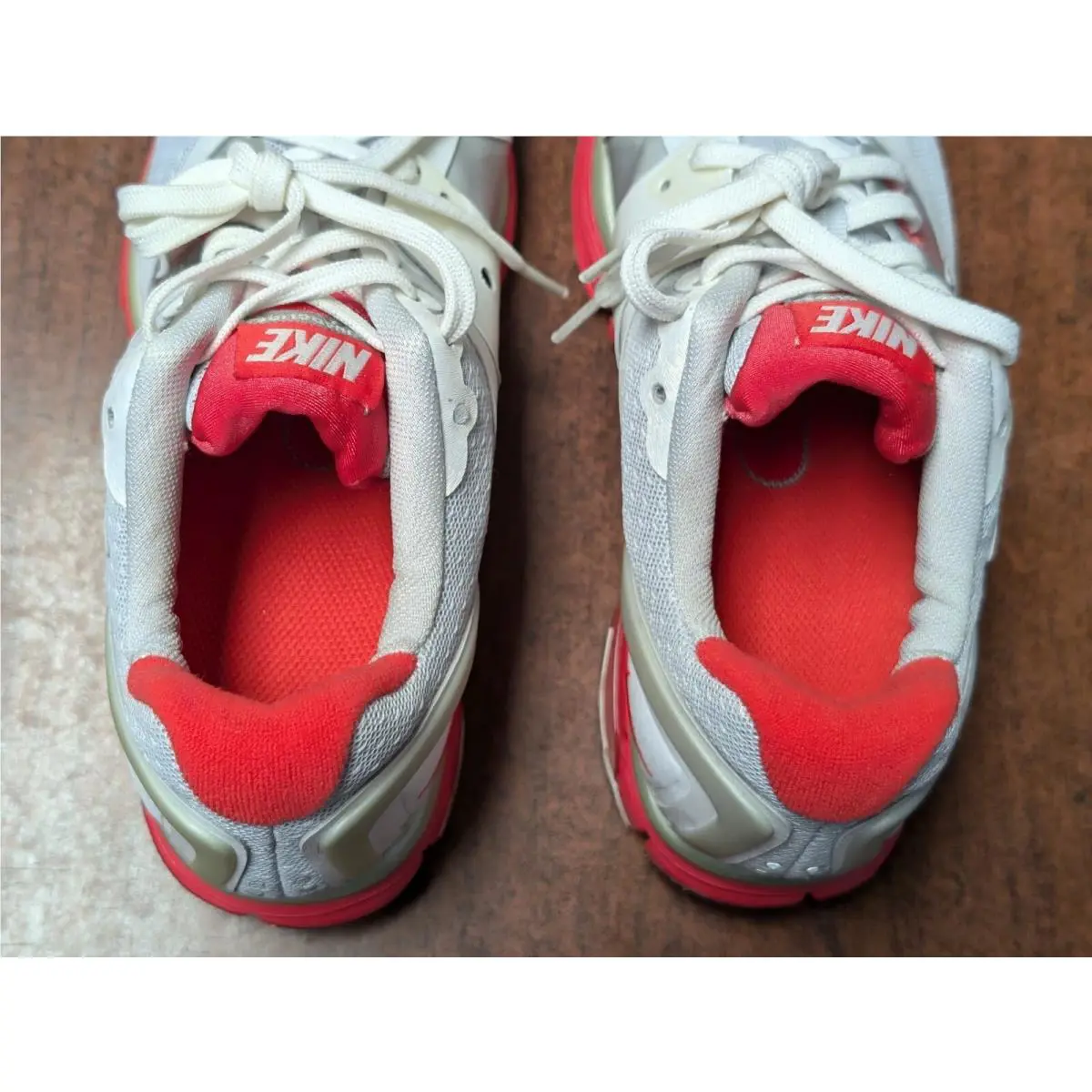Nike shoes - Nike LunarGlide+ - 366645-018 - White Gray Red (UPC: 0884500864344) 10