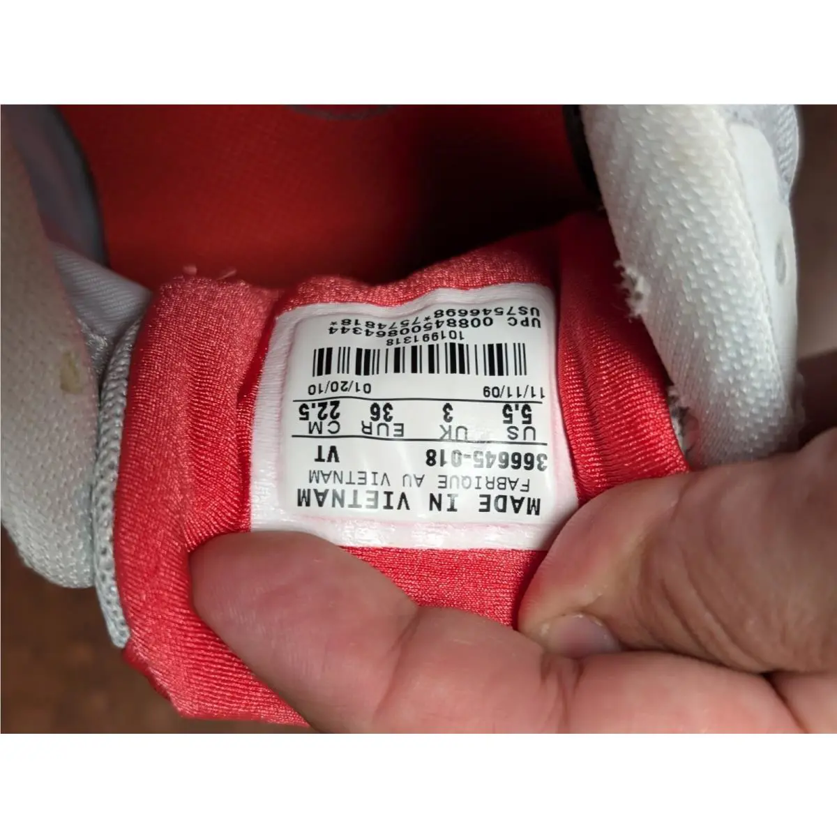 Nike shoes - Nike LunarGlide+ - 366645-018 - White Gray Red (UPC: 0884500864344) 12
