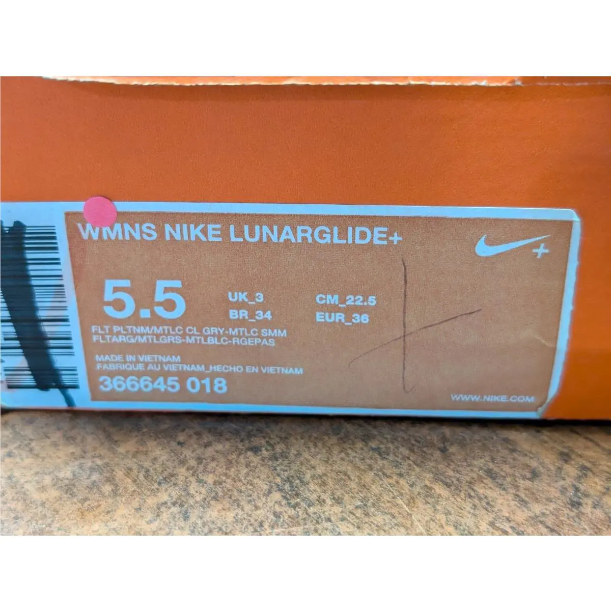 Nike shoes - Nike LunarGlide+ - 366645-018 - White Gray Red (UPC: 0884500864344) 14
