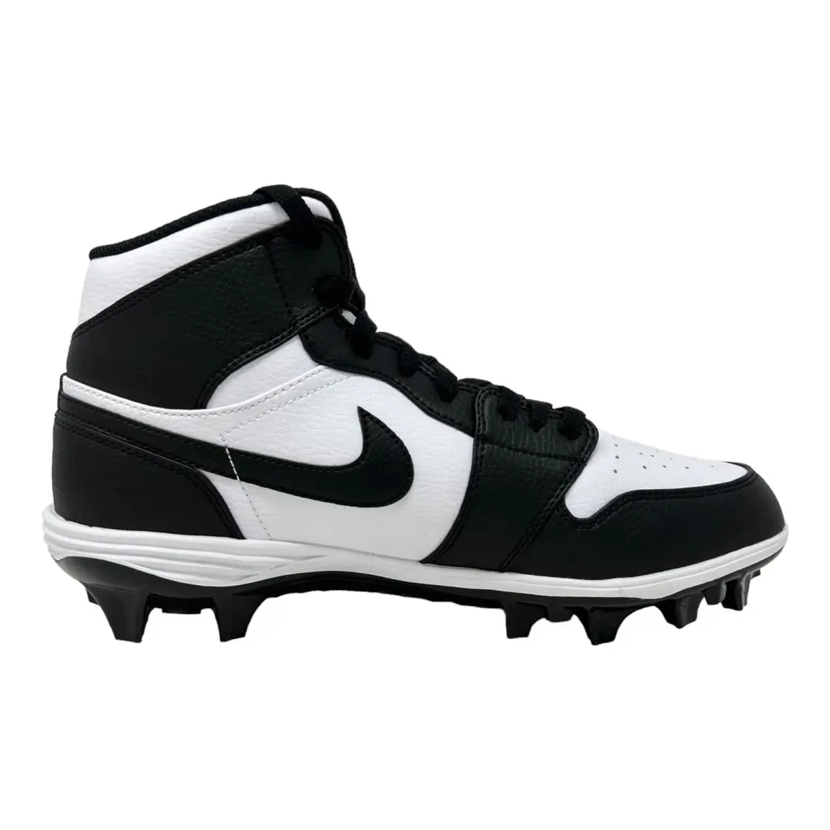 Nike shoes - Jordan 1 Mid Td Football Cleat - White Black Black (UPC: 196604938969) 0