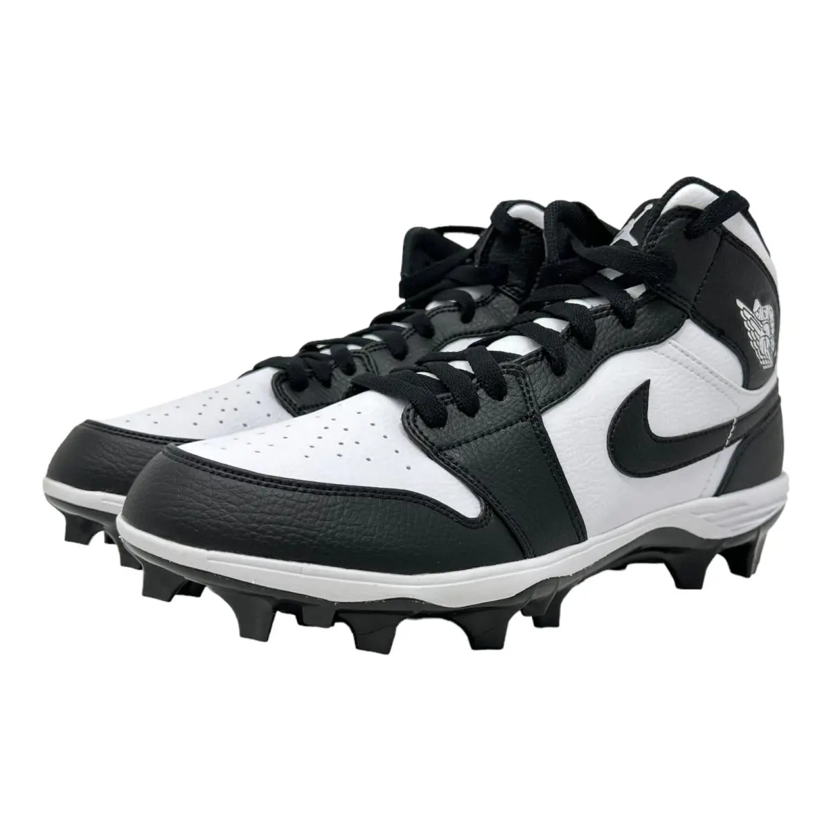 Nike shoes - Jordan 1 Mid Td Football Cleat - White Black Black (UPC: 196604938969) 1