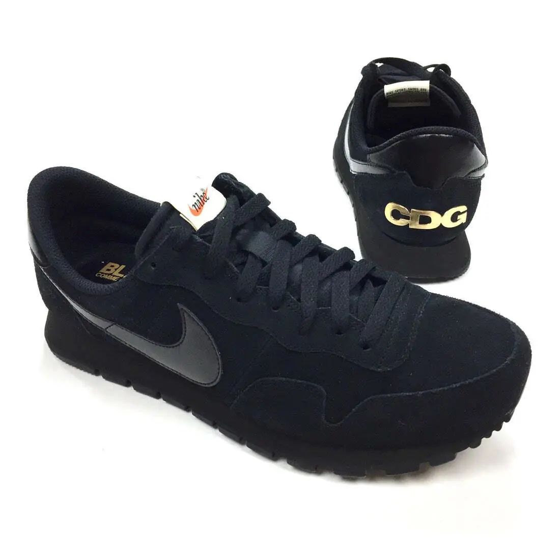 Comme Des Garcons Nike Air Pegasus 83 Cdg Black The Met Men`s 8 DS