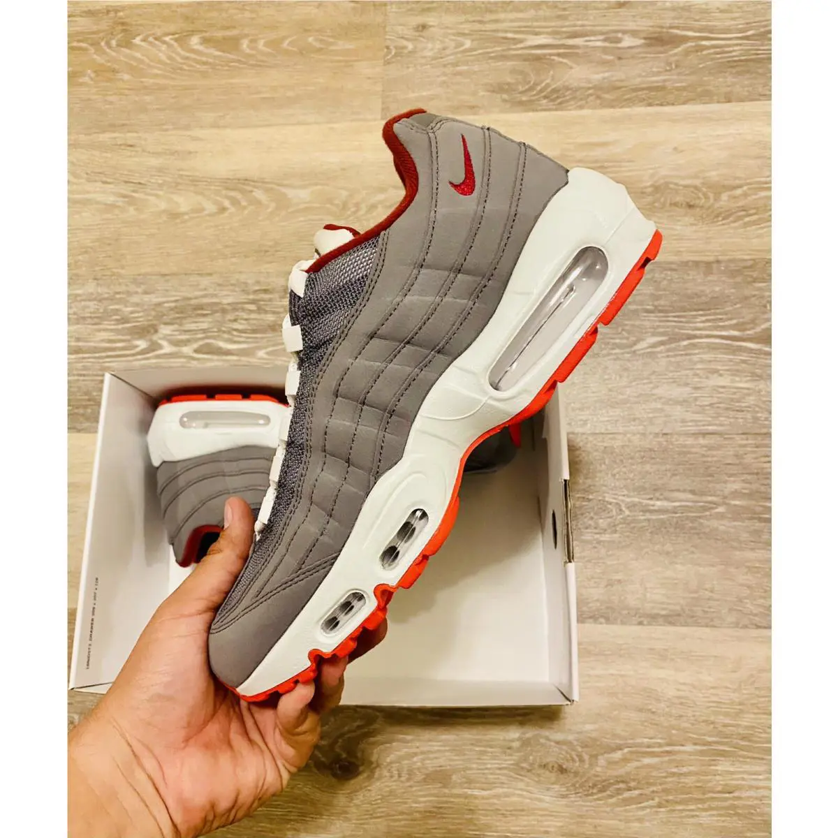 Nike shoes - Nike Air Max 95 - Air Max - 314352-997 - Grey-White-Red 3