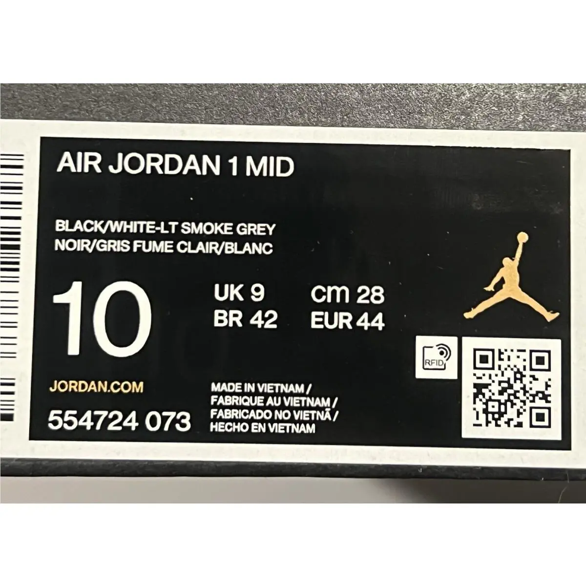 Nike shoes - Air Jordan 1 - Air - 554724-073 - Gray (UPC: 0194498267806) 6