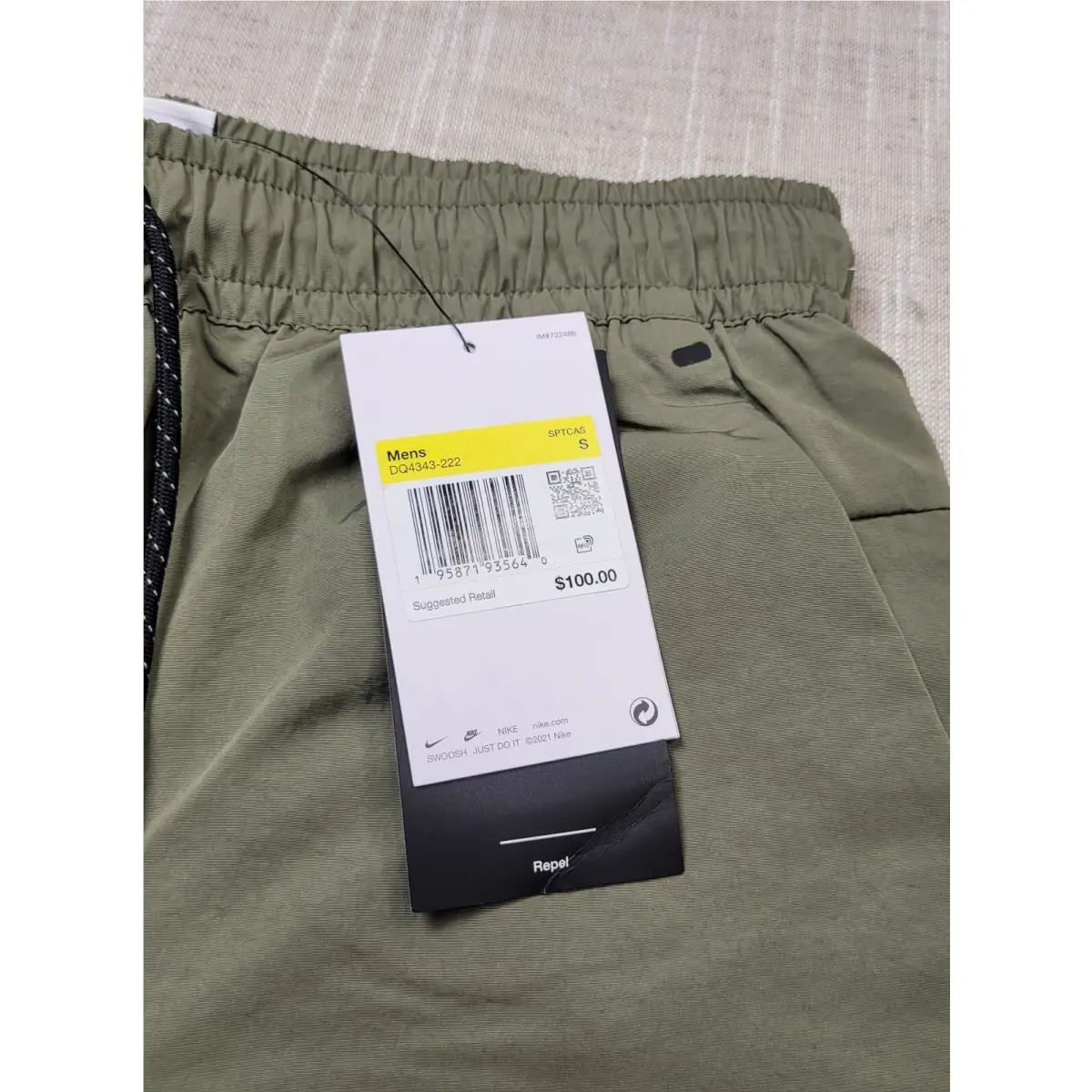 Nike clothing - DQ4343-222 - DQ4343222 - Olive Green Black 10