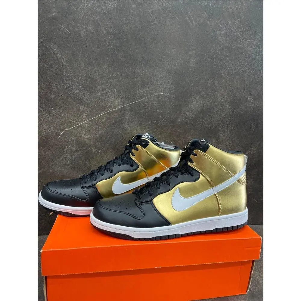 Nike shoes - Dunk High Premium - Dunk High Premium - 317892 711 - Metallic gold/Black/White 10