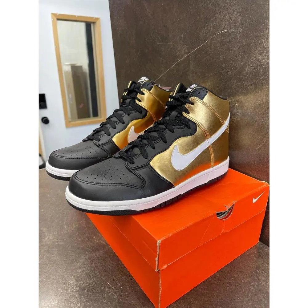 Nike shoes - Dunk High Premium - Dunk High Premium - 317892 711 - Metallic gold/Black/White 1