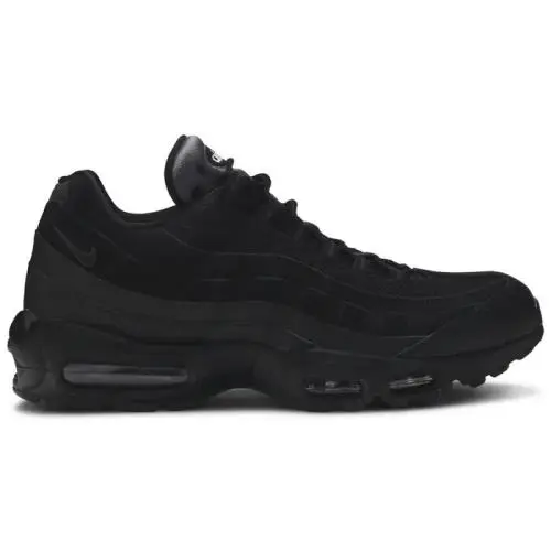 Nike Mens Air Max 95 Essential Triple Black Running Shoes Size 6 AT9865 001 - Black
