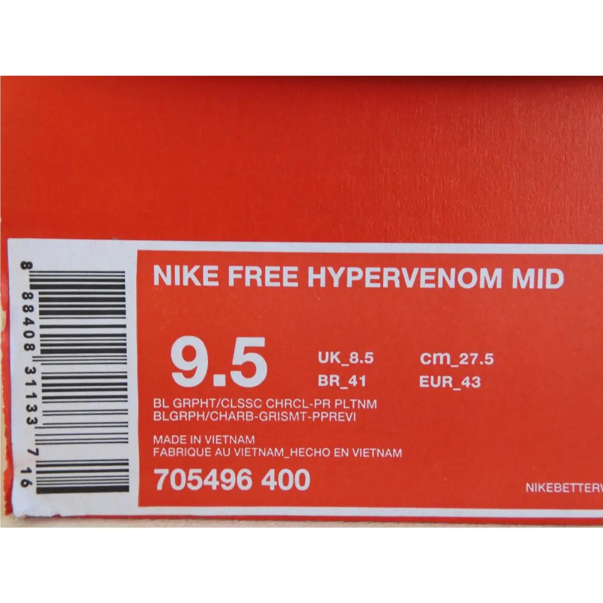 Nike shoes - Nike Free Hypervenom - Free Hypervenom - Gray (UPC: 888408311337) 3