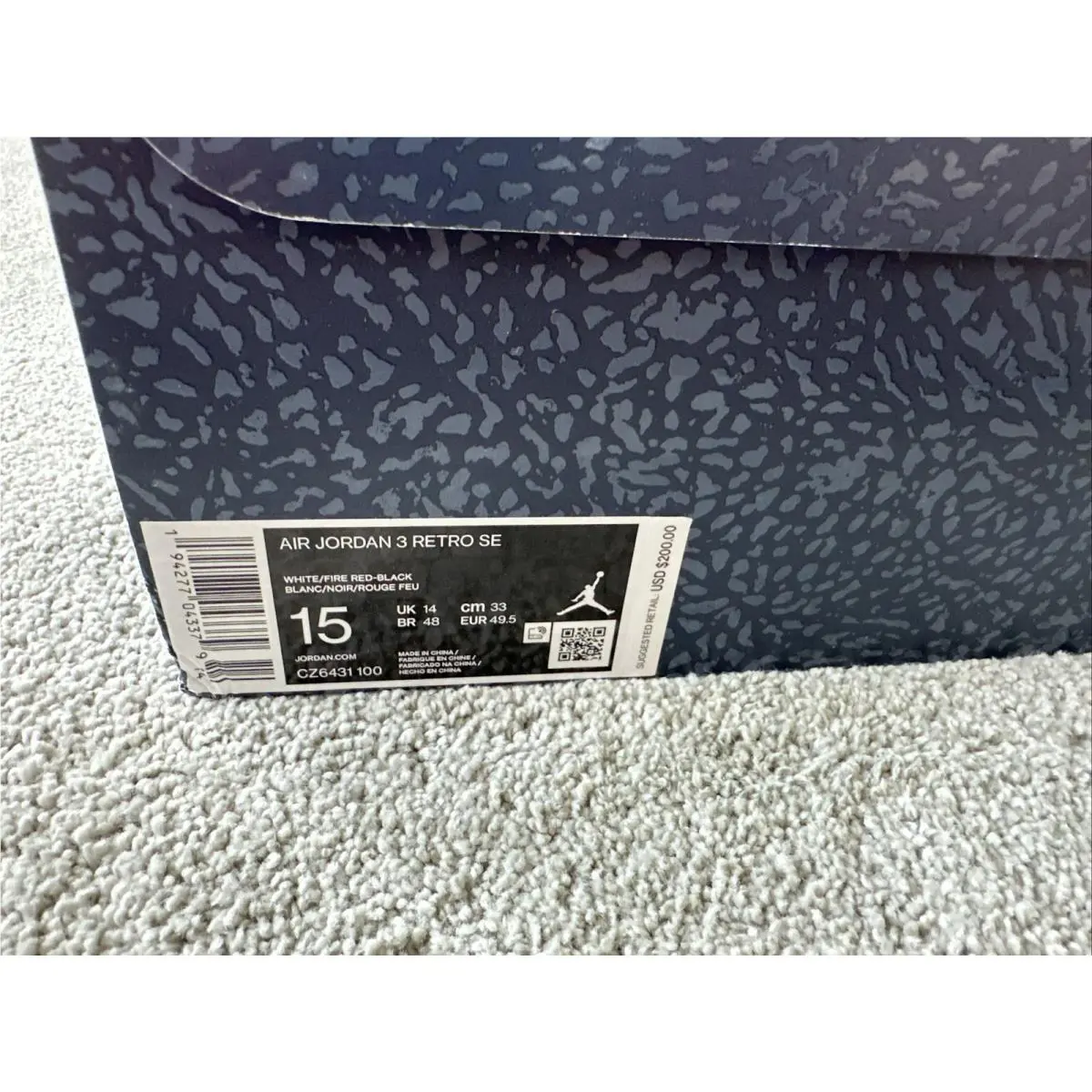 Nike shoes - Jordan 3 - Red 0