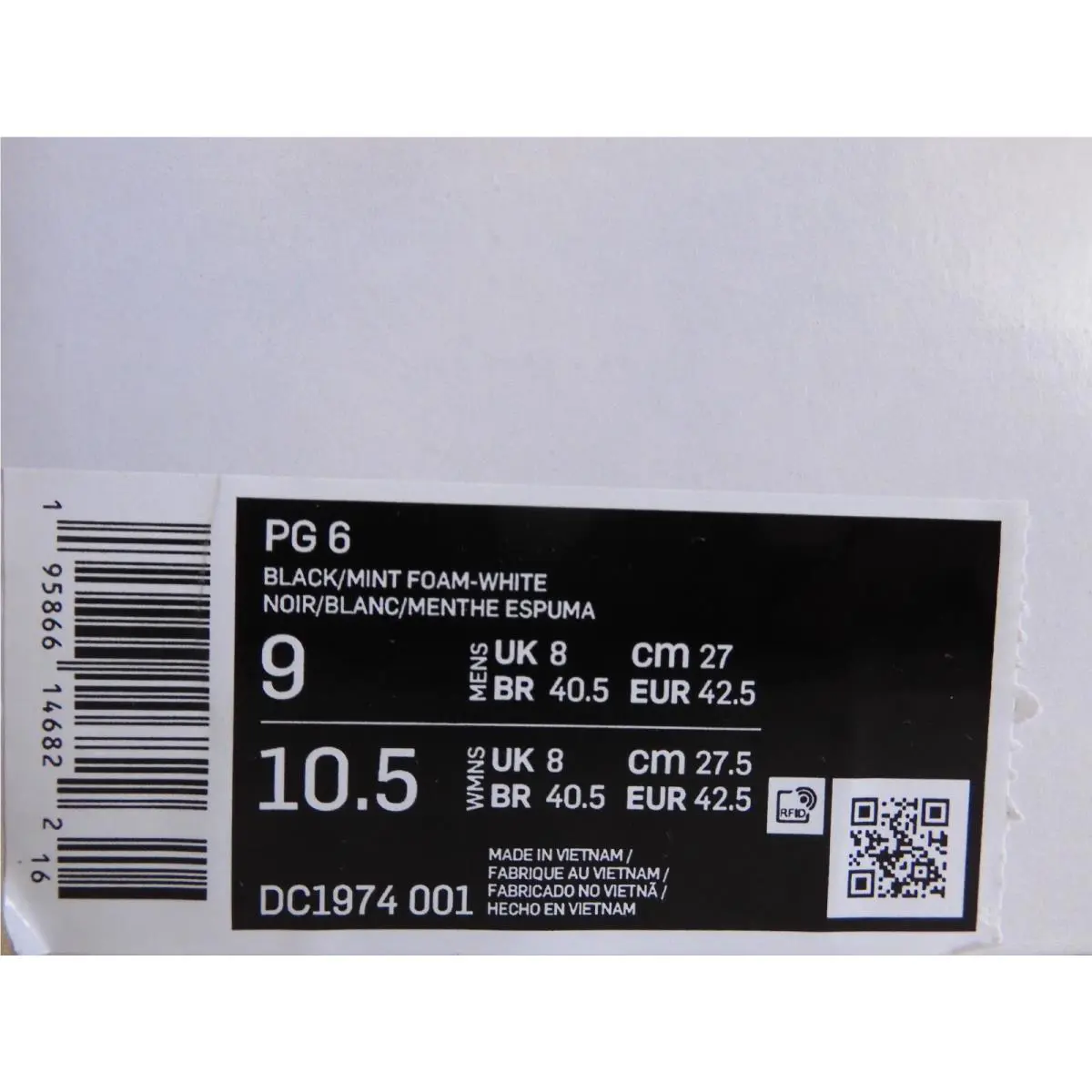 Nike shoes - Nike PG 6 - DC1974-001 - Black (UPC: 195866146822) 3