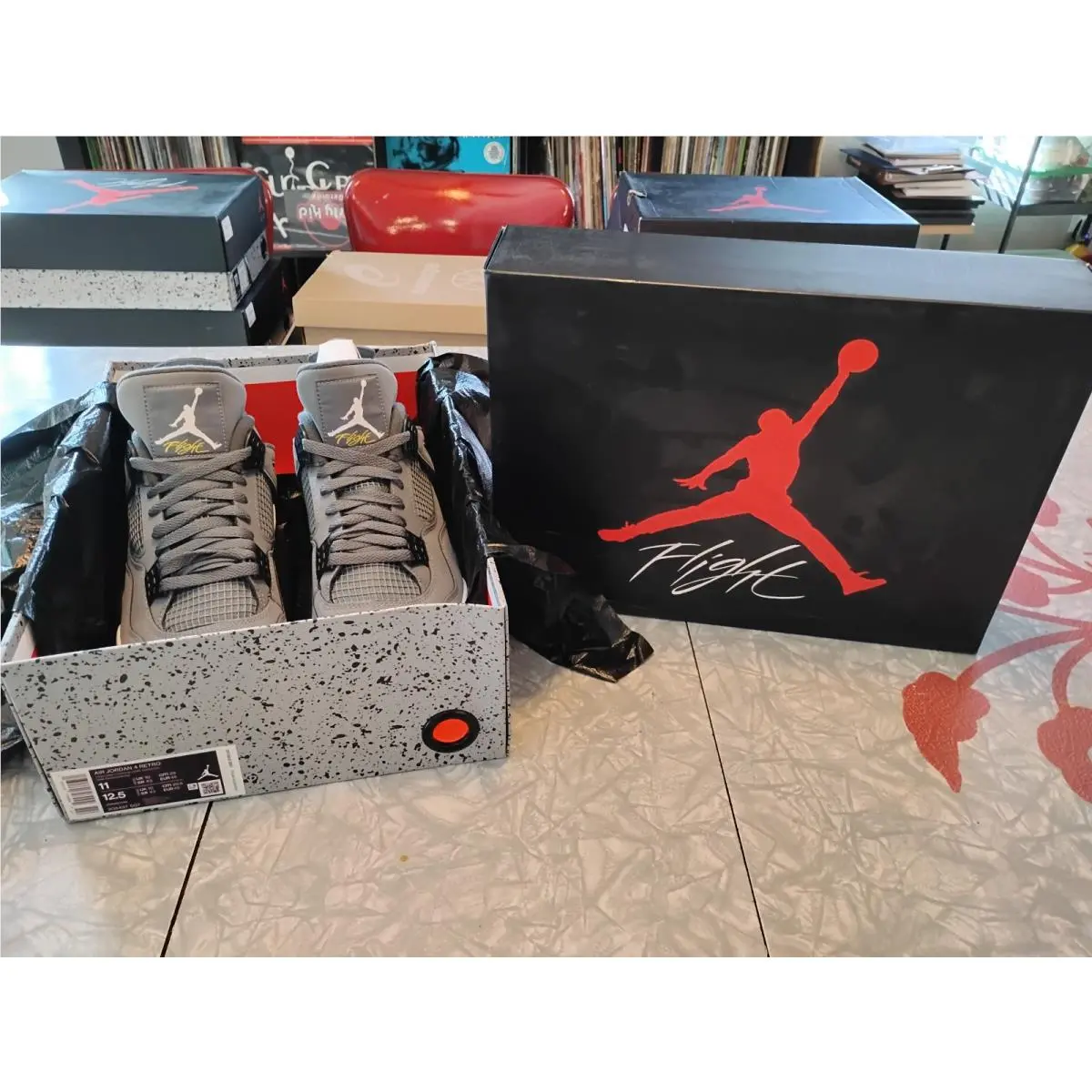 Nike shoes - Air Jordan 4 - Air - 308497-007 - Gray 0