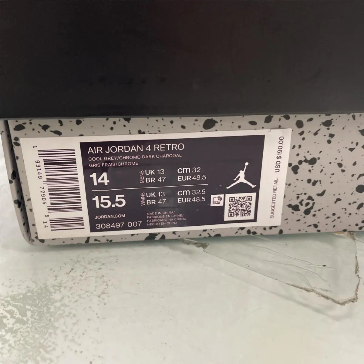 Nike shoes - Nike Air Jordan 4 - Air - 308497-007 - Gray 0