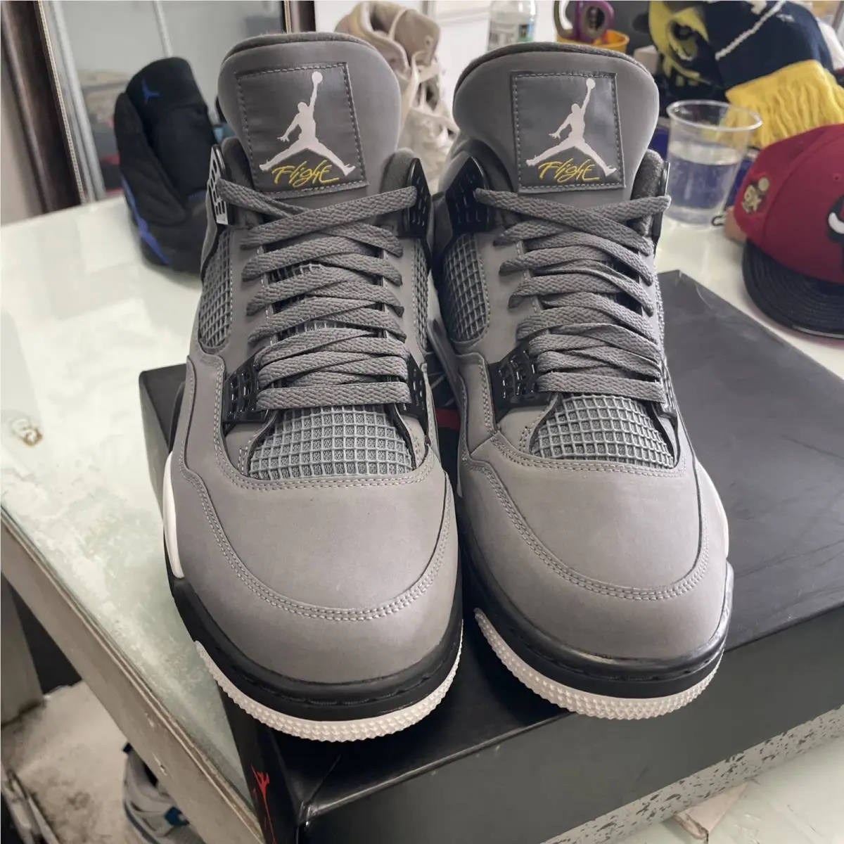 Nike shoes - Nike Air Jordan 4 - Air - 308497-007 - Gray 1
