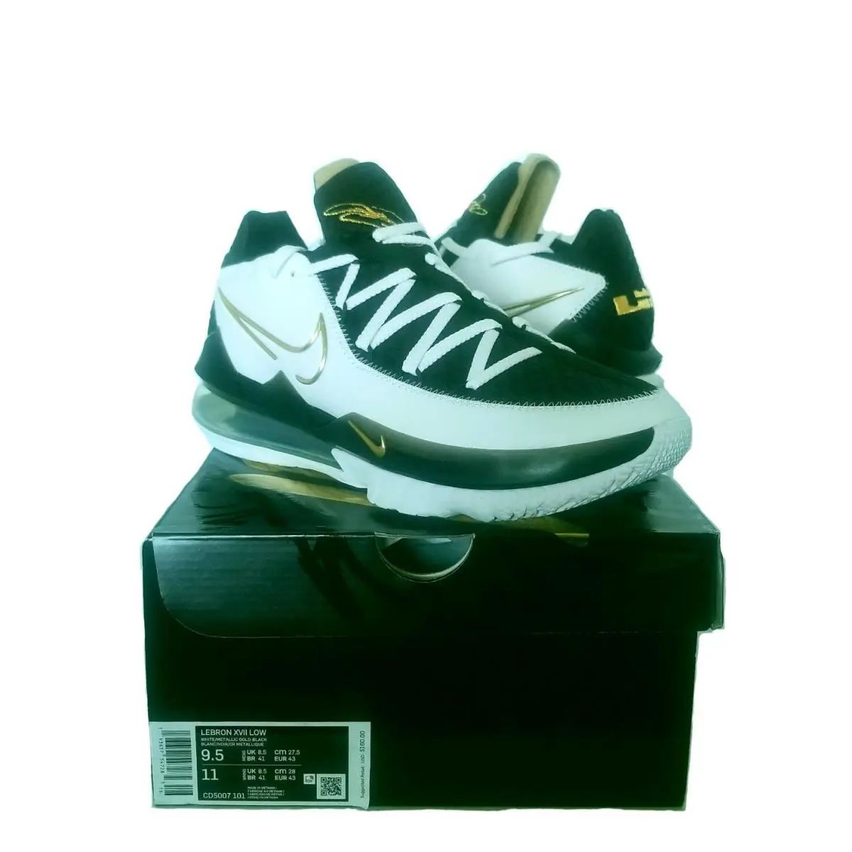 Nike shoes - Nike Lebron XVII Low - Lebron XVII Low - CD5007 101 - Gold (UPC: 193657547285) 0