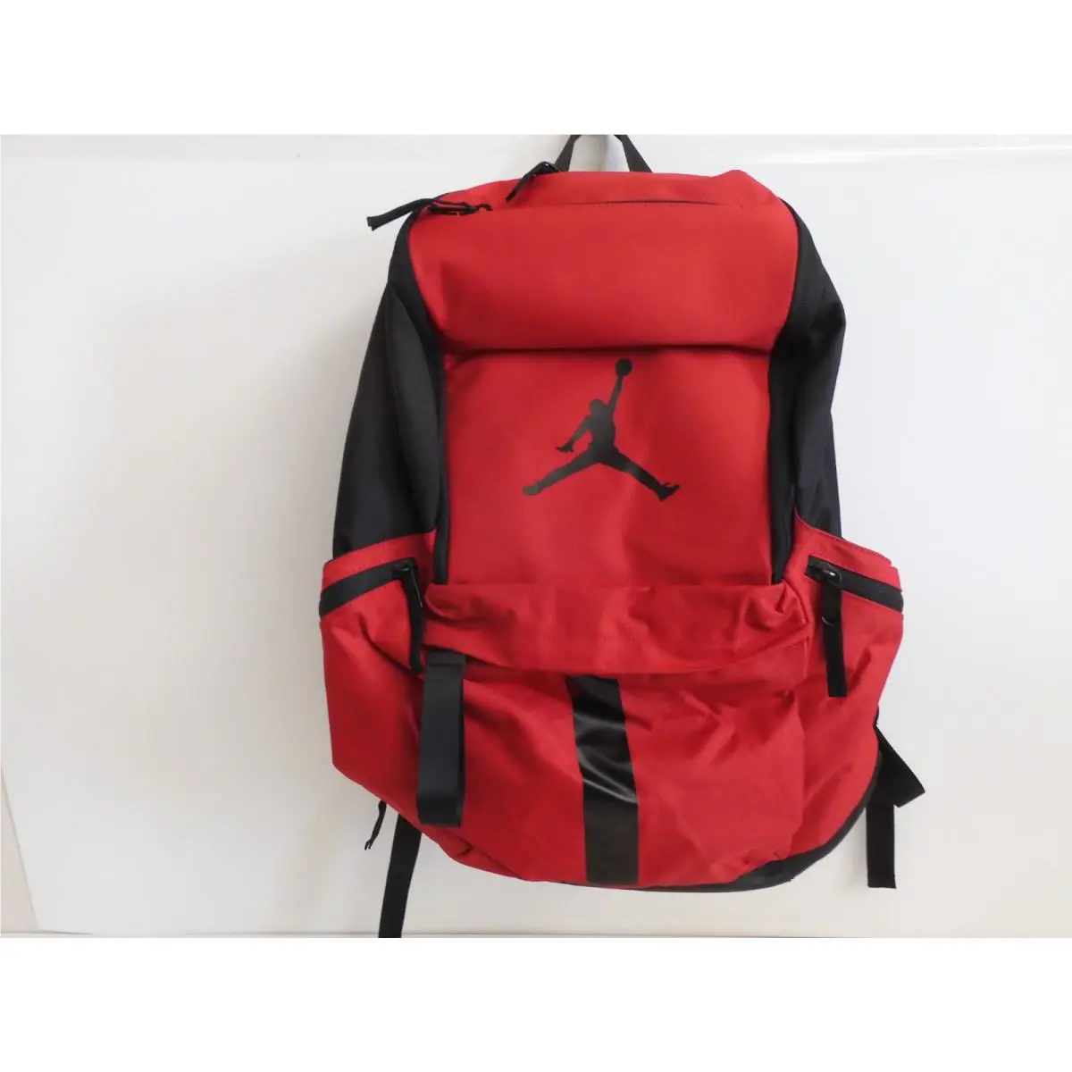 Nike Air Jordan Velocity Backpack 38L Travel Bag Gym Red-black 9A0544 R78