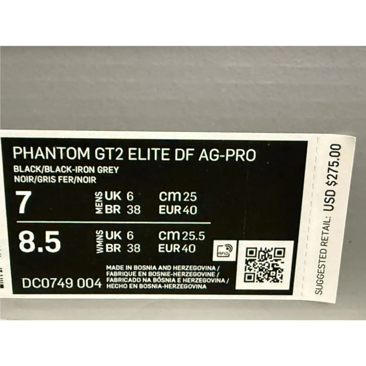 Nike shoes - Nike Phantom GT - Phantom - DC0749-004 - Black 6