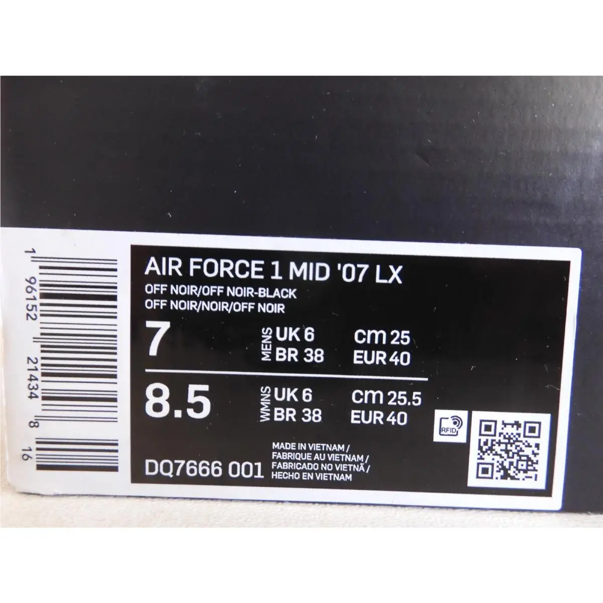 Nike shoes - Nike Air Force 1 Mid - DQ7666-001 - Black (UPC: 196152214348) 3
