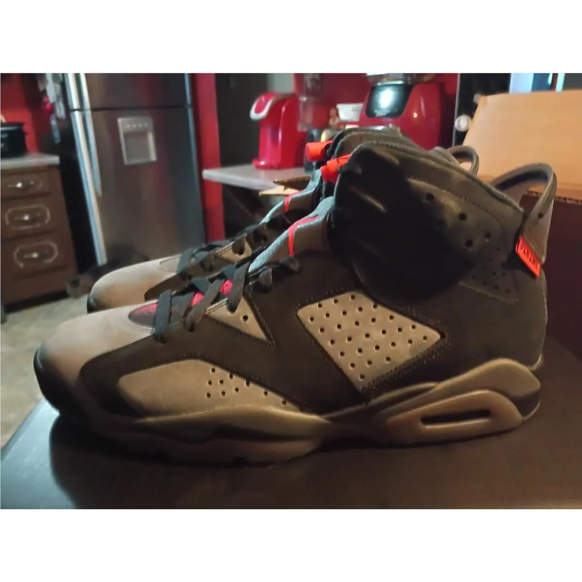 Nike shoes - Air Jordan 6 - Air - CK1229-001 - Gray, Manufacturer: Iron Grey/Infrared 23-Black 1