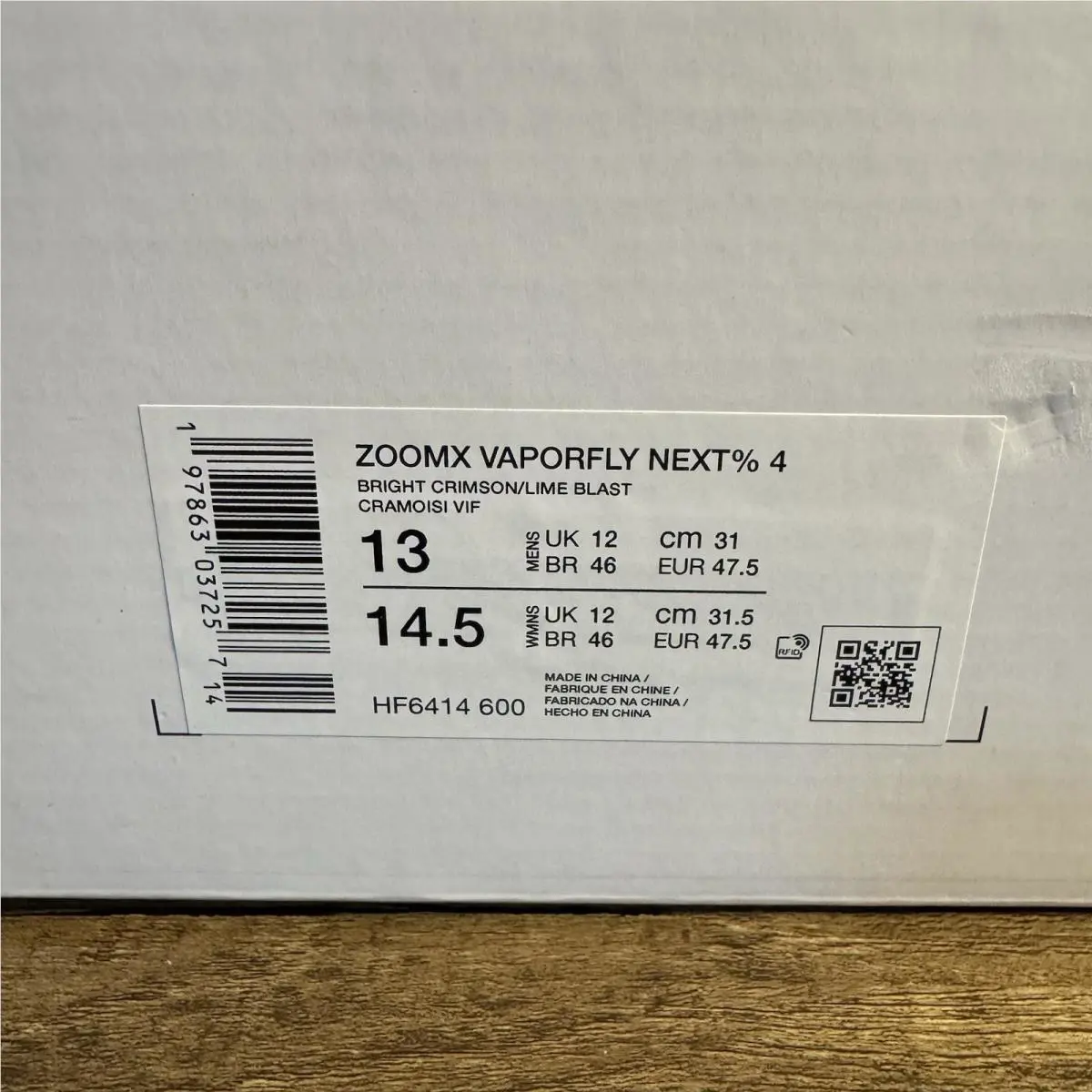 Nike shoes - Nike ZoomX Vaporfly Next% 4 - HF6414-600 - Red 0