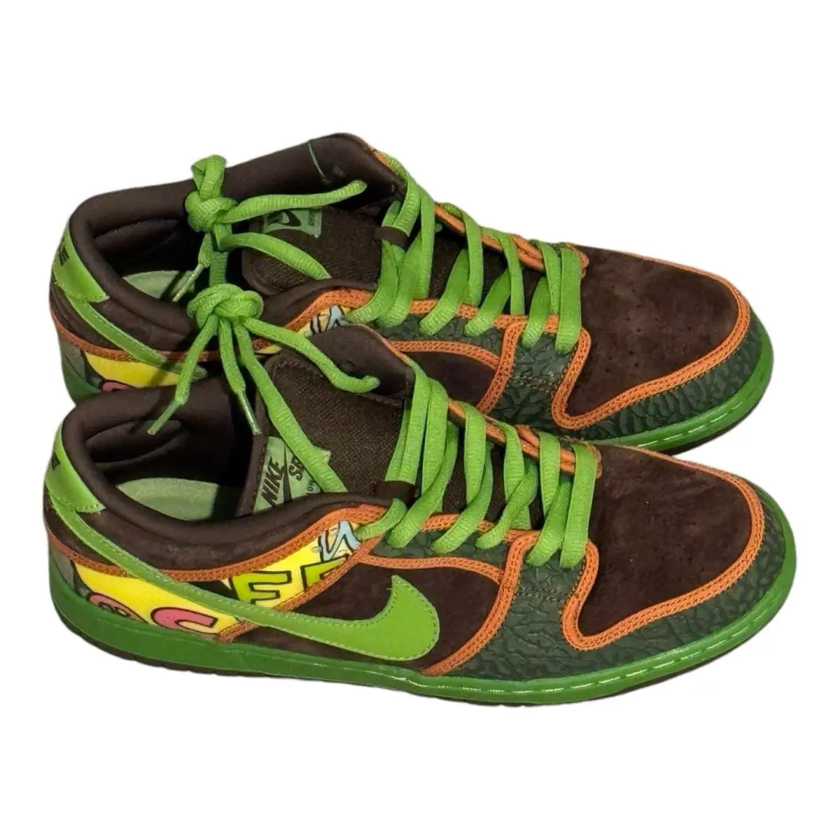 Nike Dunk Low DE LA Soul Prm Dls SB QS 2015 Mens Size 7= 789841-332 Box U.s - Green