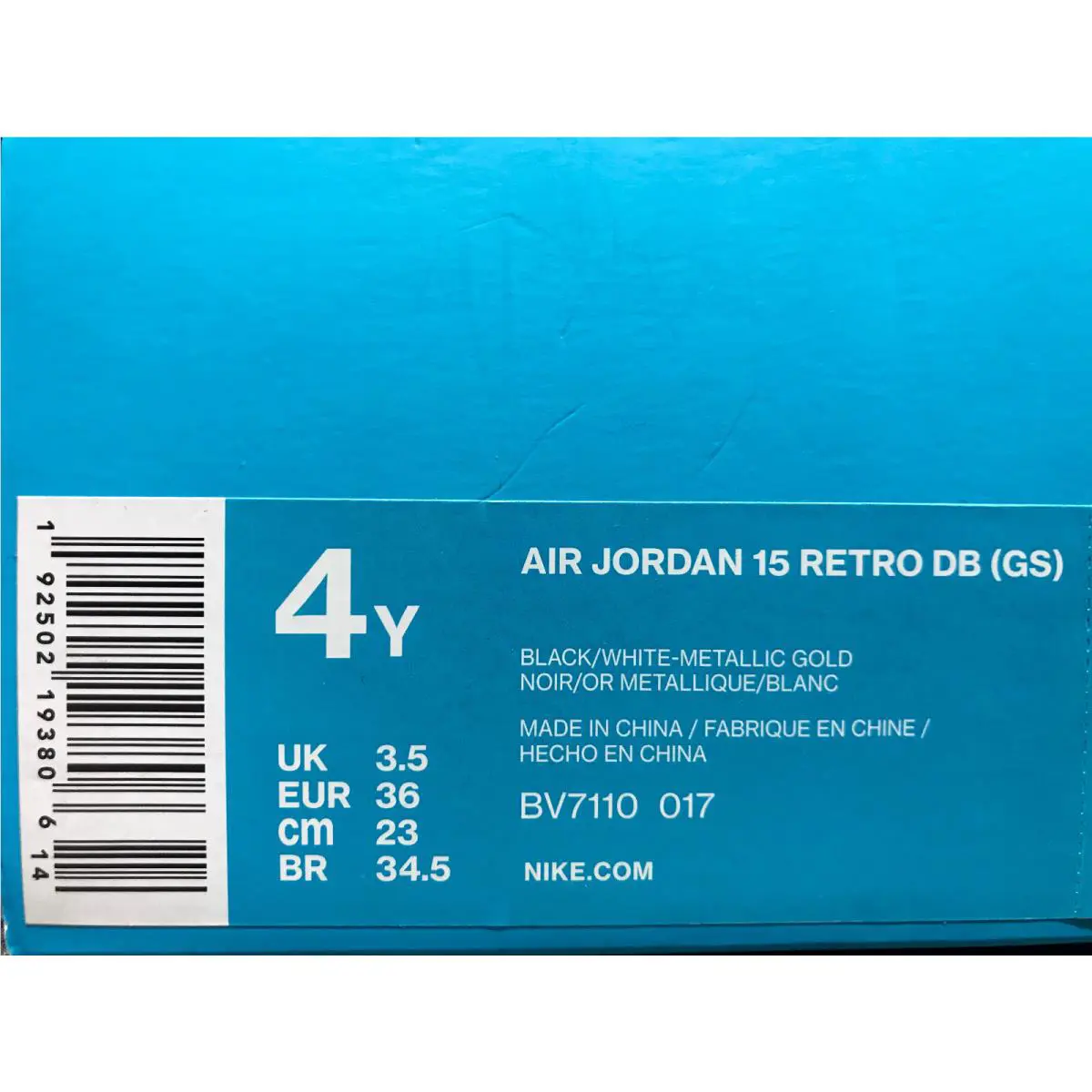 Nike shoes - Air Jordan 15 - Air - Black (UPC: 192502193806) 3