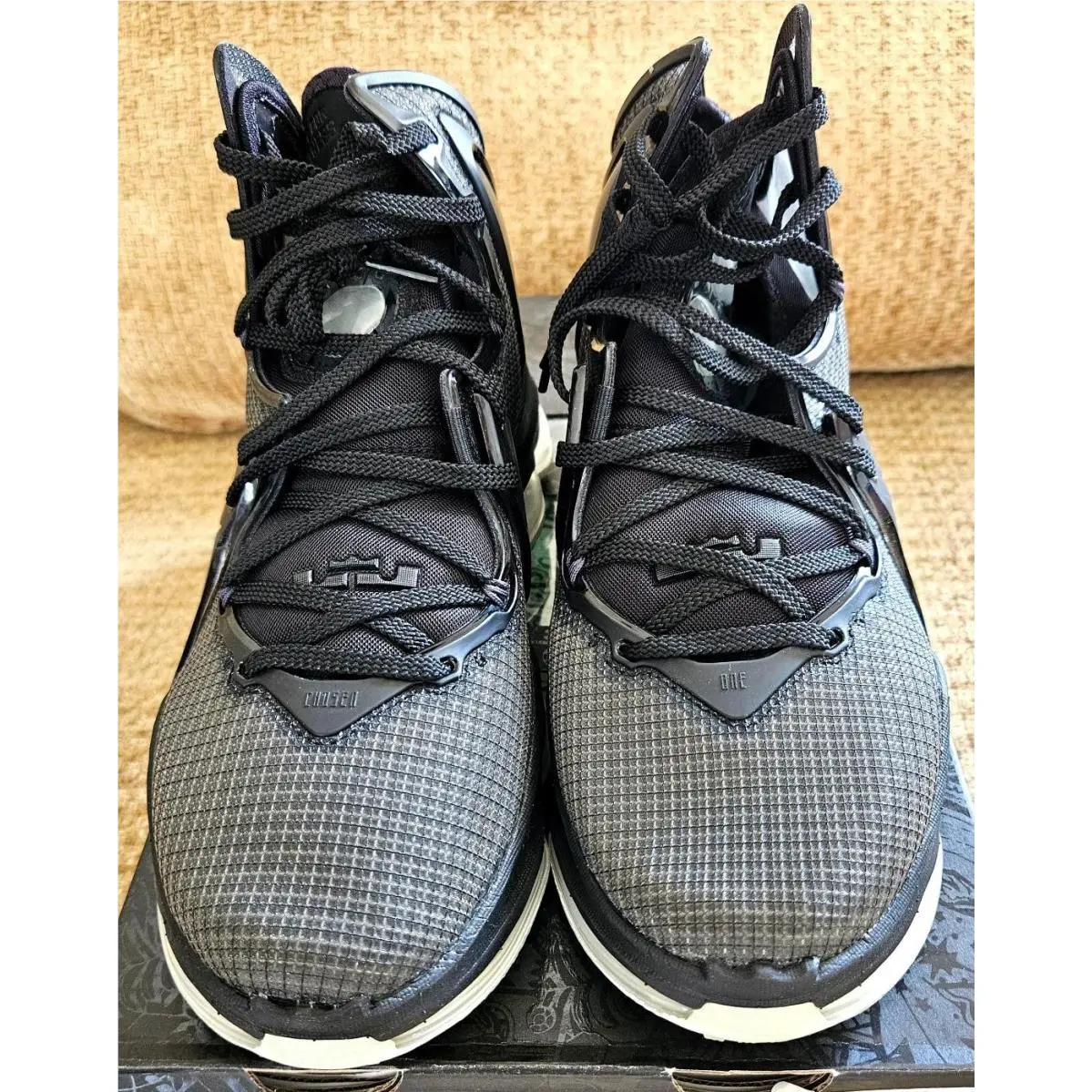 Nike Lebron Xix Sise 8 Black/green Glow/anthracite Mid Top Basketball CZ0203-003