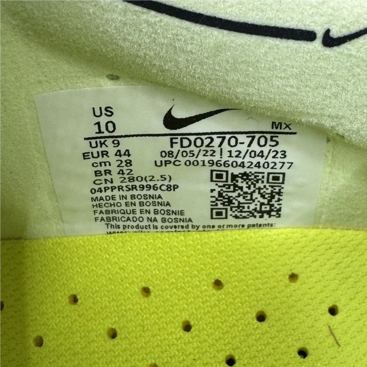 Nike shoes - Nike Tiempo Legend - Tiempo Legend - FD0270-705 - Yellow (UPC: 196149876283) 5