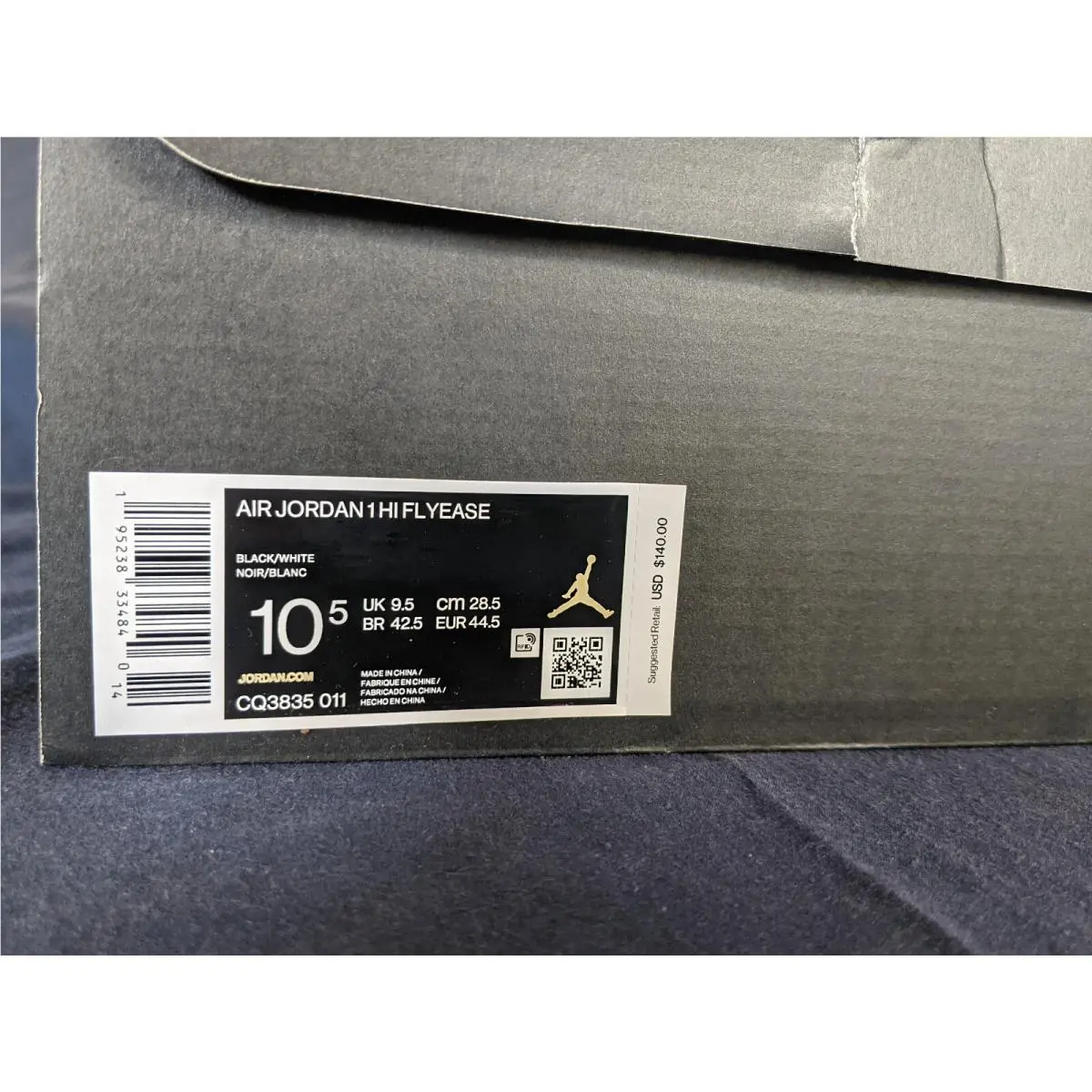 Nike shoes - Air Jordan 1 Hi Flyease - CQ3835-011 - Black 4