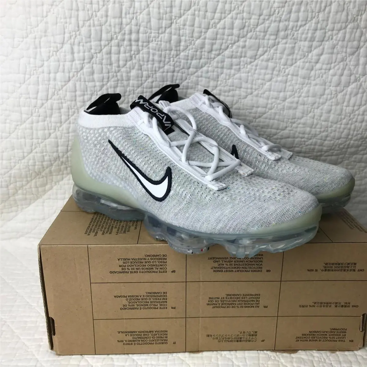 Nike shoes - Nike Air VaporMax 2021 - Air VaporMax - White/Black 6