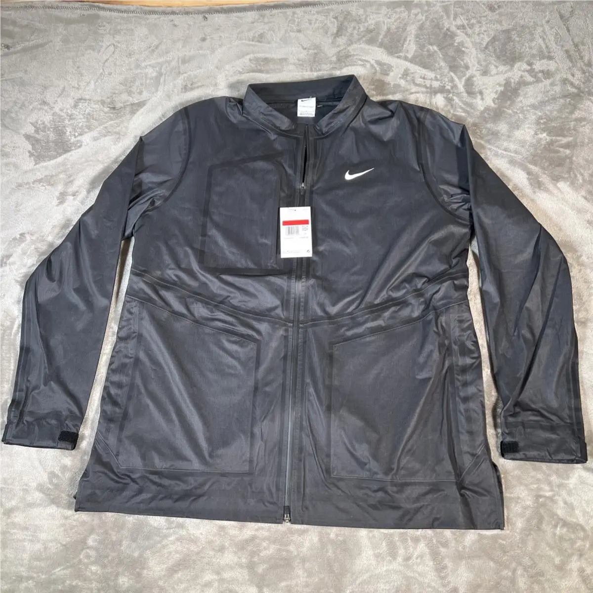Nike Men`s Storm-fit Adv Full Zip Golf Jacket Black DX6074-010 Size L
