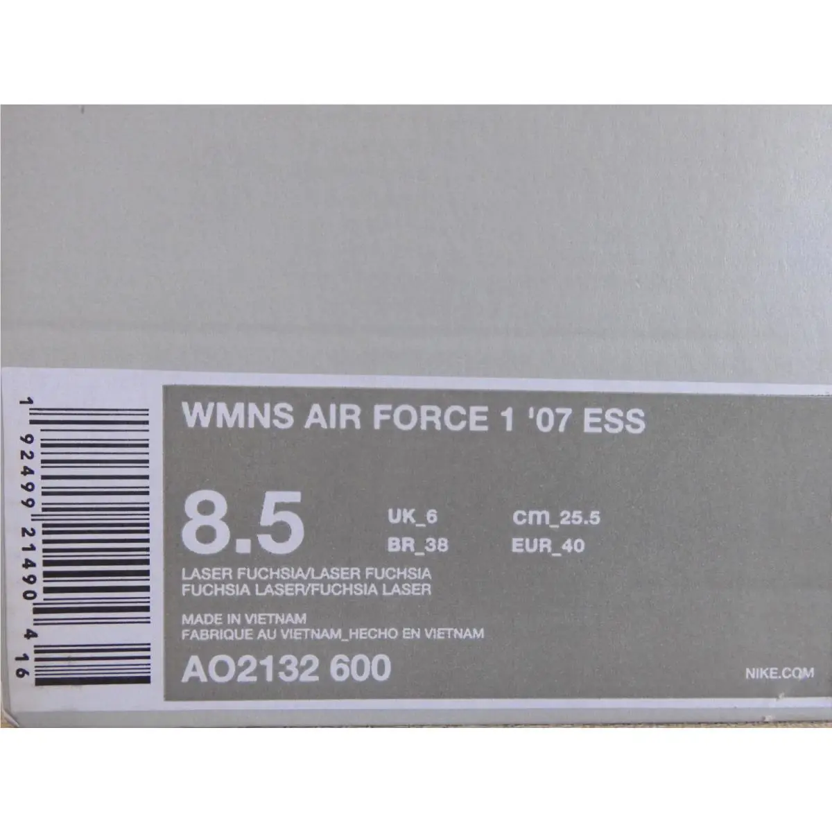 Nike shoes - Nike Air Force 1 `07 - AO2132-600 - Pink (UPC: 192499214904) 3