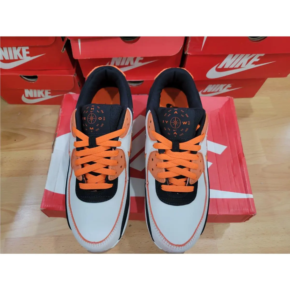 Nike shoes - Nike Air Max 90 - Air Max - CJ0611 100 - SAIL / Orange (UPC: 193659396584) 1
