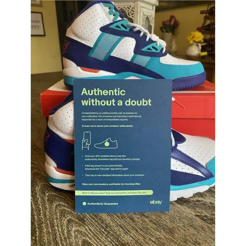 Nike shoes - Nike Air Trainer SC High - moutain blue/team orange 2