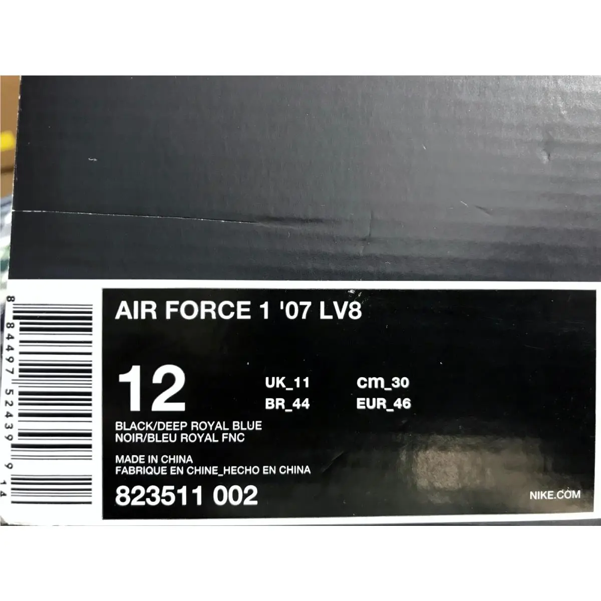 Nike shoes - Nike Air Force 1 - Air Force - 823511-002 - Black (UPC: 884497524399) 3