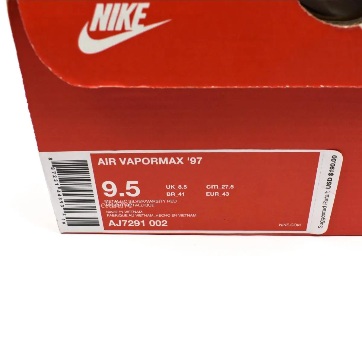 Nike shoes - Nike Air VaporMax 97 - Air VaporMax - Silver 10