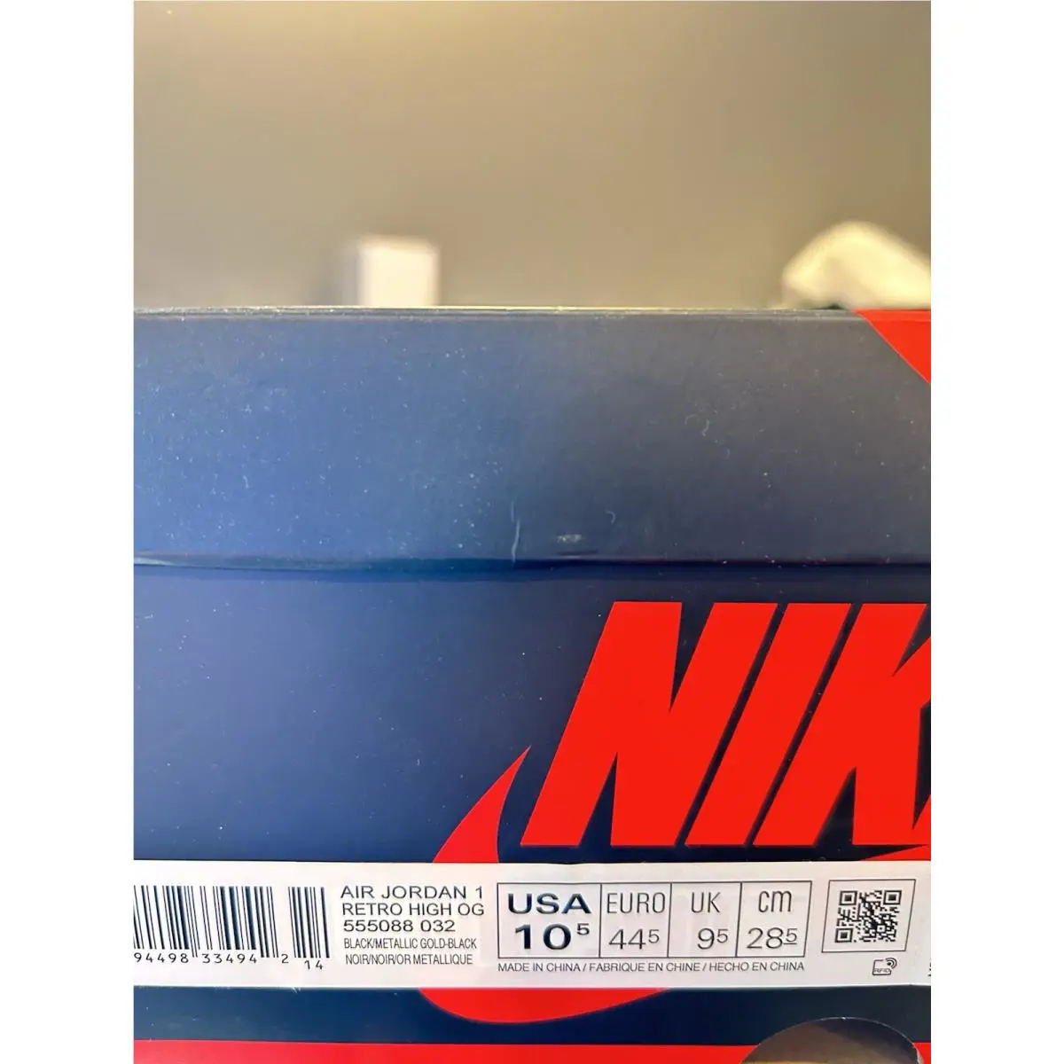 Nike shoes - Air Jordan 1 - Air - 555088 032 - Black 8
