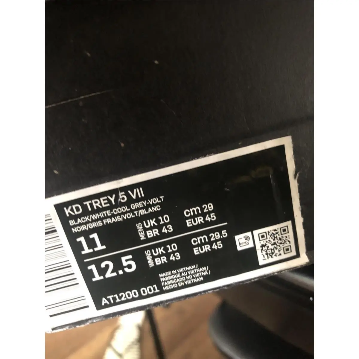 Nike shoes - KD Trey 5 VII - Trey VII - AT1200-001 - Black 2