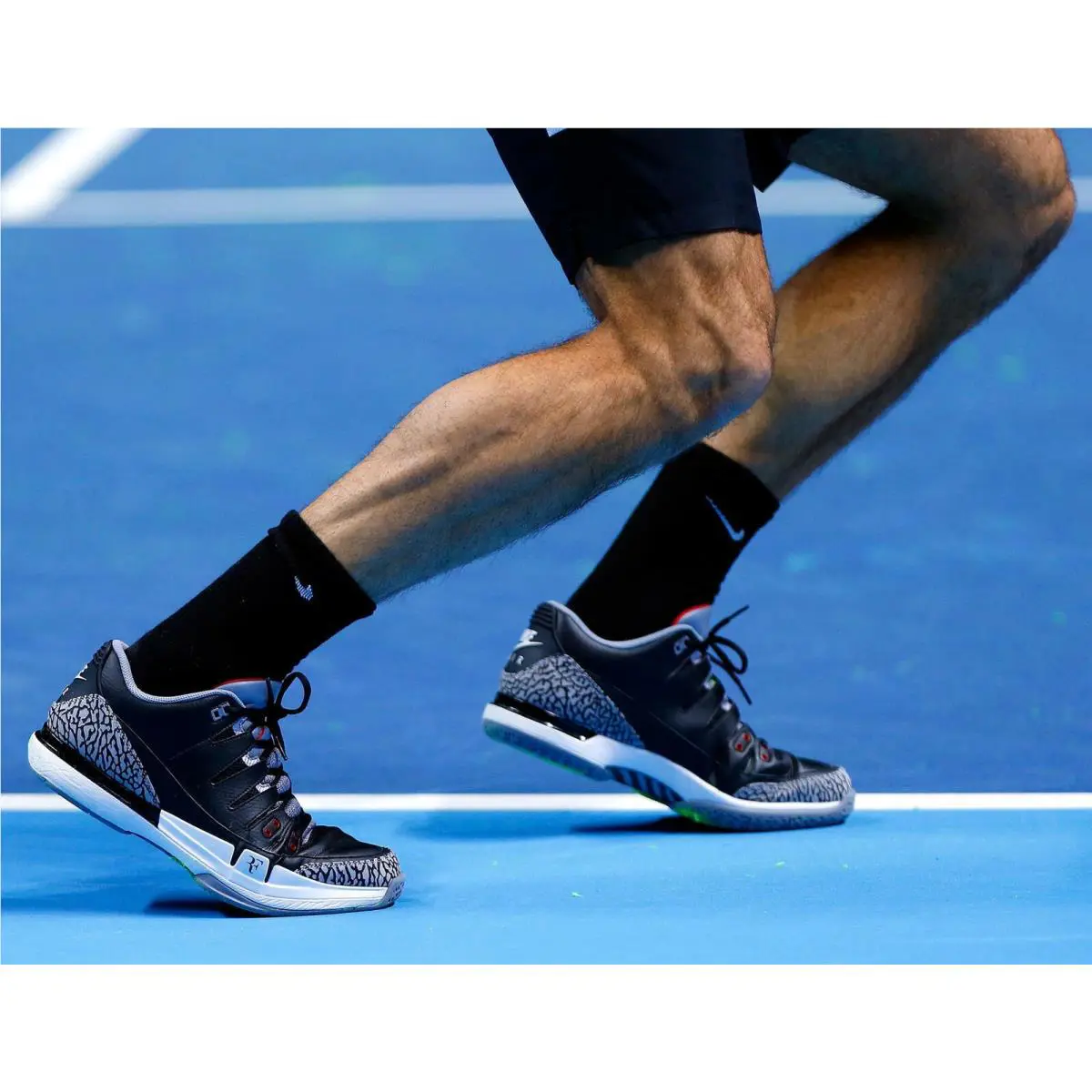Nike shoes - Nike Zoom Vapor - Zoom Vapor - 709998010 - BLACK / WHITE-CEMENT GREY (UPC: 091208509099) 8