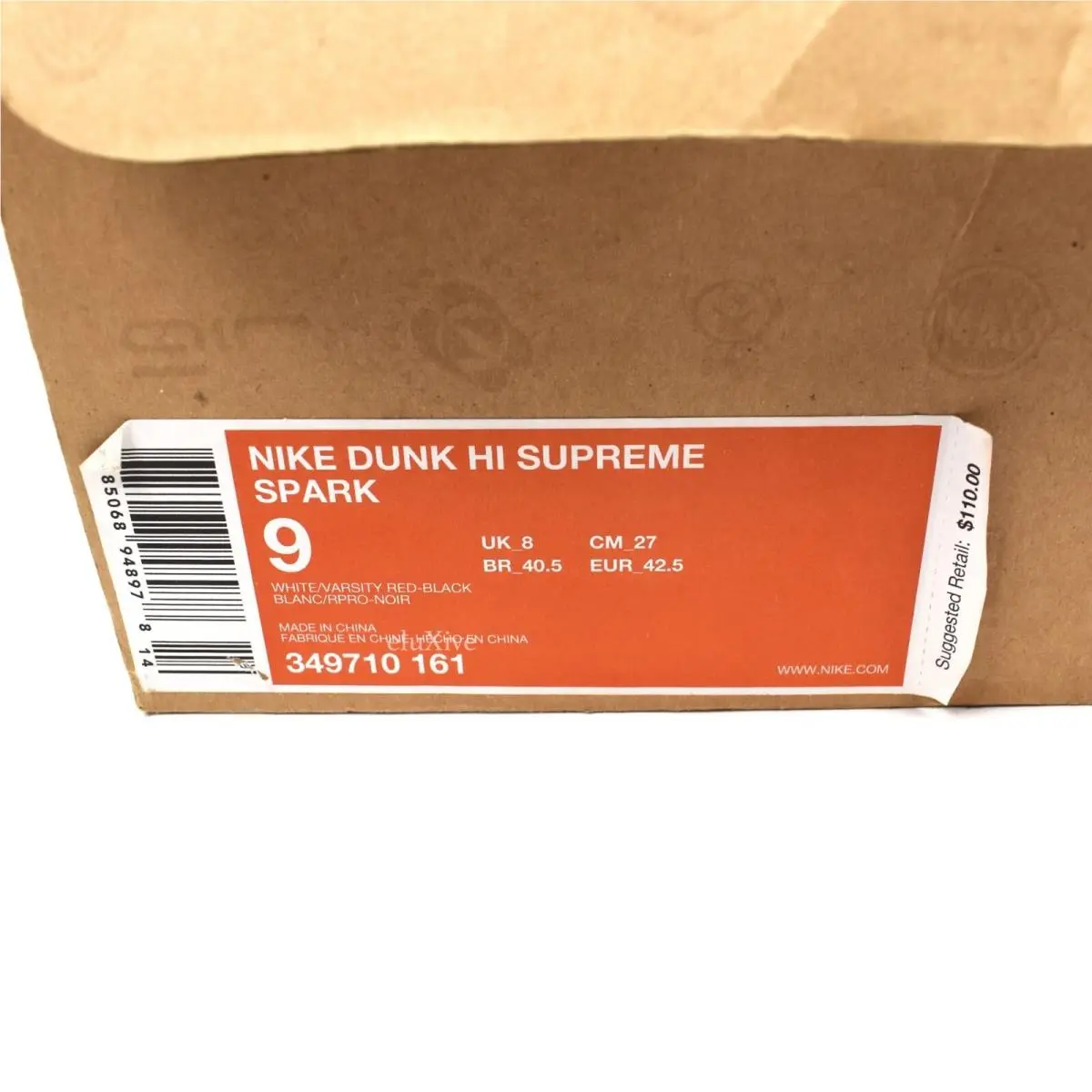 Nike shoes - Nike Dunk High - Dunk High - 349710-161 - Red 9