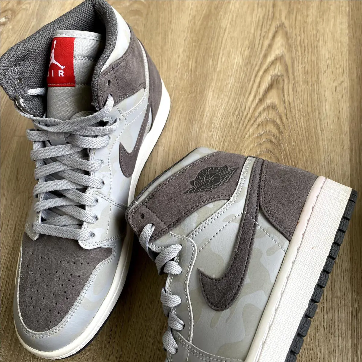 Nike shoes - Nike Air Jordan 1 - Air - AA3993027-027 - Wolf Grey Camo (UPC: 00666032441008) 7