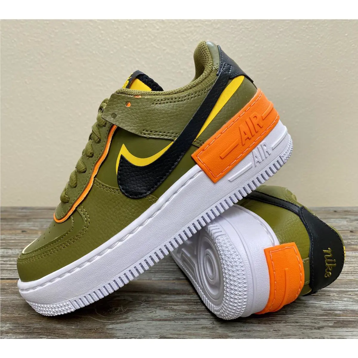 Nike shoes - Nike Air Force 1 Shadow - DC1876-300 - Green, Manufacturer: Olive Flak Black 10